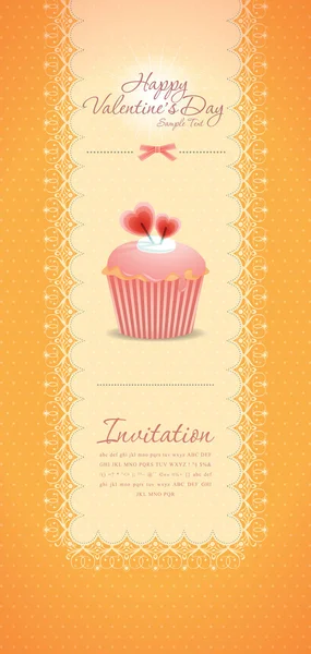 Fundo de cupcake vintage 09 — Vetor de Stock