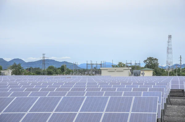 Painéis solares agrícolas — Fotografia de Stock