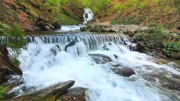 Río en las montañas — Vídeo de stock