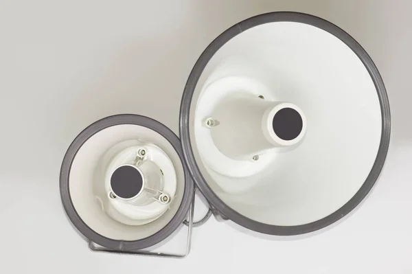 Audio equipment, speaker on white background — Stock Photo, Image