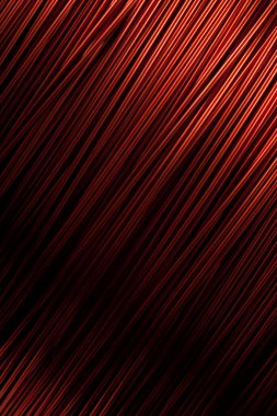 Elektronik aletler için bakır tel. Merkeze odaklı ve sağ ve solun bulanık kenarlı. Elektrik endüstrisindeki elektronik bileşenlerin üretimi için tasarlandı..
