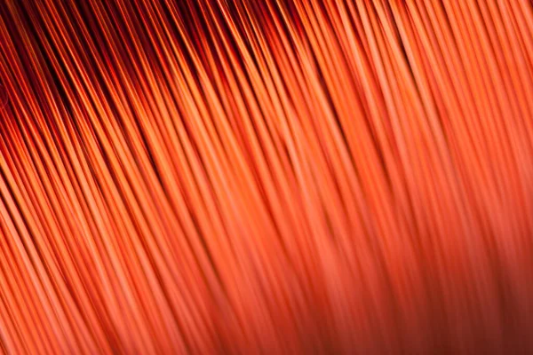 Elektronik aletler için bakır tel. Merkeze odaklı ve sağ ve solun bulanık kenarlı. Elektrik endüstrisindeki elektronik bileşenlerin üretimi için tasarlandı..