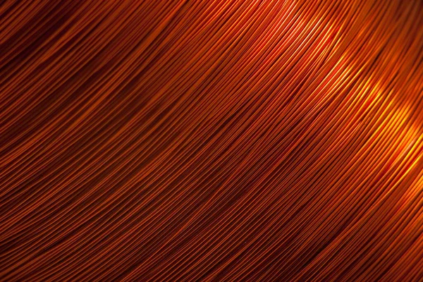 Elektronik aletler için bakır tel. Merkeze odaklı ve sağ ve solun bulanık kenarlı. Elektrik endüstrisindeki elektronik bileşenlerin üretimi için tasarlandı..