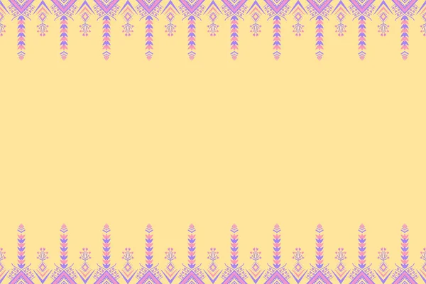 Pink Dan Purple Yellow Pola Etnis Oriental Geometris Desain Tradisional — Stok Foto