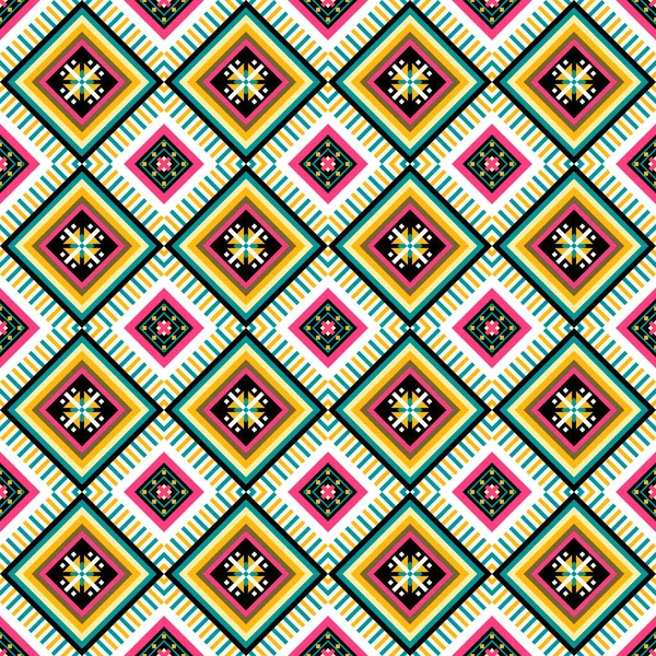 Colorful Geometric Ethnic Oriental Pattern Traditional Design Background Carpet Wallpaper — Stock Photo, Image