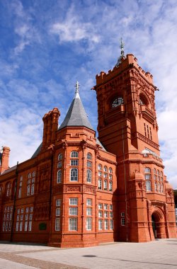 Tarihi tren istasyonu museum Cardiff Bay (Galler)