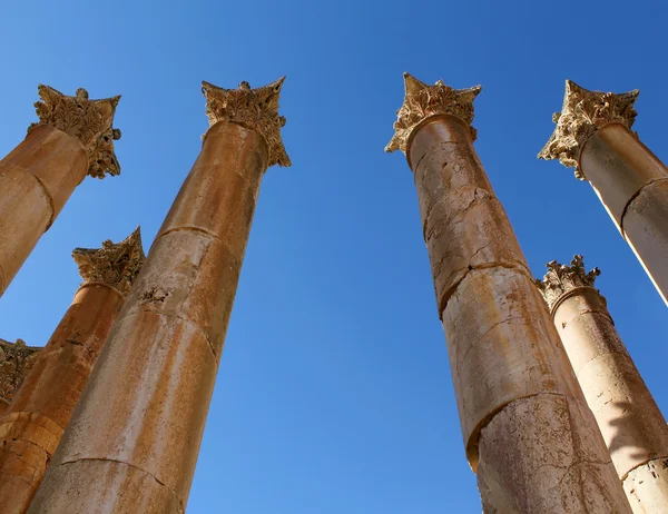 Ruins of the Greco-Roman city of Gerasa. Ancient Jerash. — Stock Photo, Image
