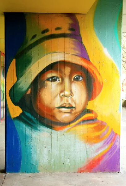 Detalle de arte de graffiti en una pared de la calle —  Fotos de Stock