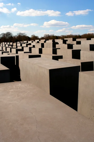在柏林 holocaost 纪念碑 — 图库照片