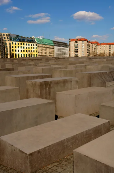 在柏林 holocaost 纪念碑 — 图库照片