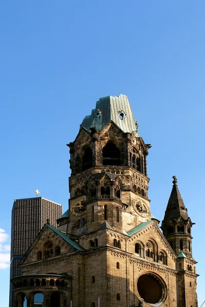 Ruines de l'église commémorative Kaiser Wilhelm à Berlin — Photo