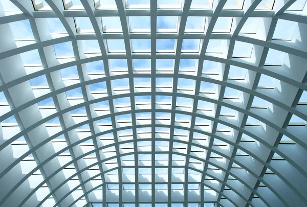 Geometric ceiling of office building — Stock Photo, Image