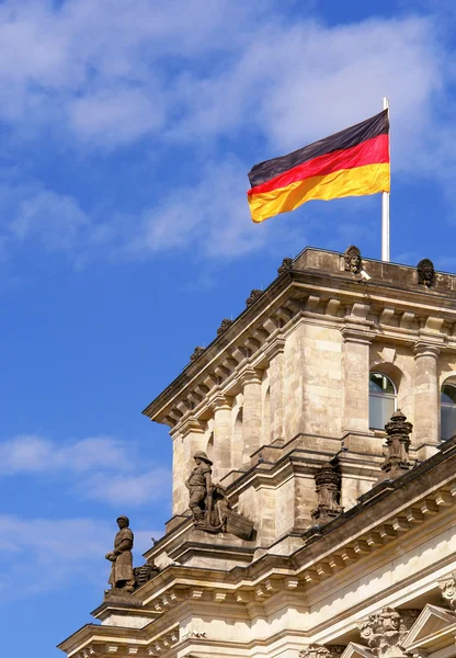 Detalle del Reichstag, el Parlamento alemán — Foto de Stock