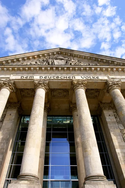 Dettaglio del Reichstag, il Parlamento tedesco — Foto Stock