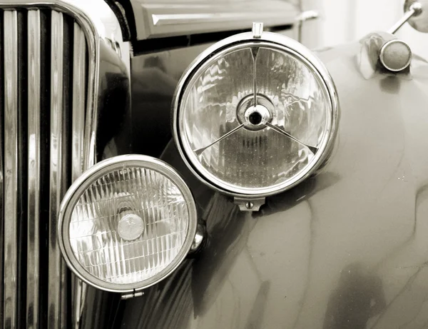 Detalle de coche vintage. (Sepia ) — Foto de Stock