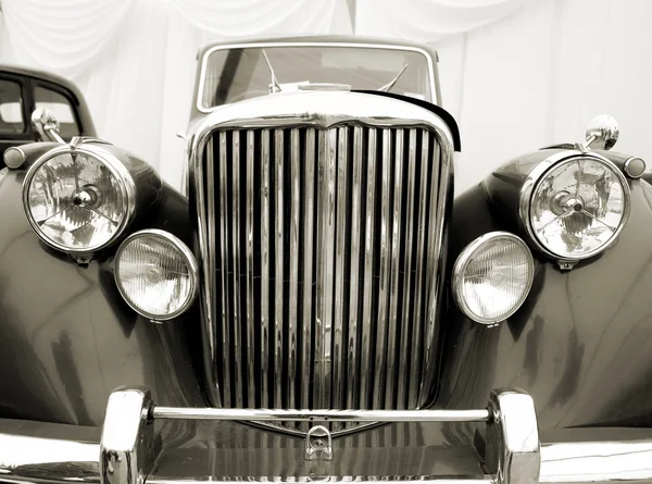 Detalle de coche vintage. (Sepia ) — Foto de Stock