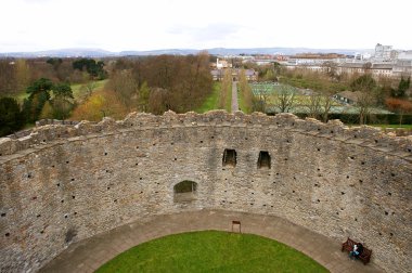 norman tutmak--dan içinde cardiff castle. Galler.