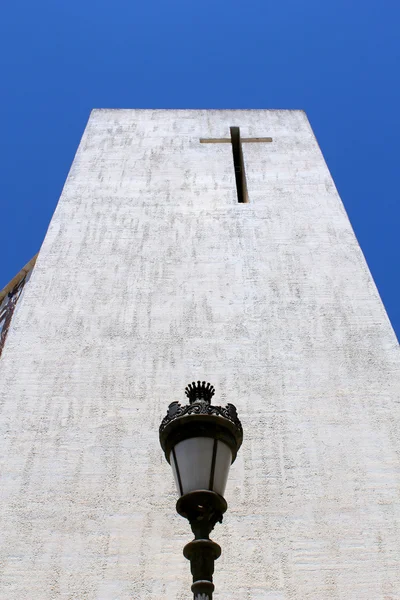 A igreja paroquial de Nuestra Se=ora de las Nieves está localizada em — Fotografia de Stock