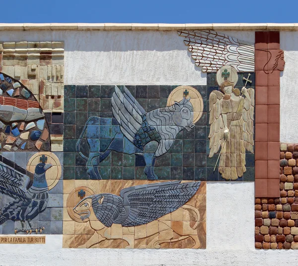 Детали фасада приходской церкви Нуэстра Серебра де лас Ни — стоковое фото