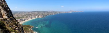 calp (İspanya üzerinden panoramik görünüm)