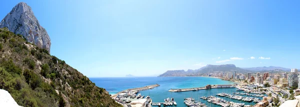 Panoramic view over Calp (Spain) — Stock Photo, Image