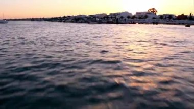 Ria formosa doğal koruma bölgesi, tekne seyahat. St.Luzia, algarve. Portekiz.