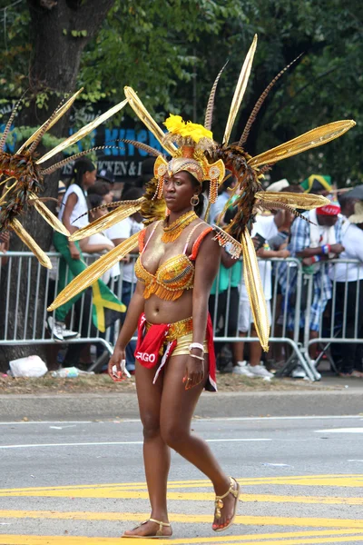 West-Indische Amerikaanse dag parade & carnaval. dag van de arbeid, septembe — Stockfoto