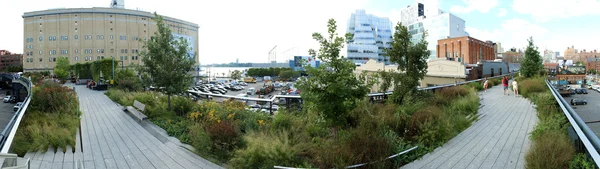 yüksek hat. New york şehri. yükseltilmiş yaya park