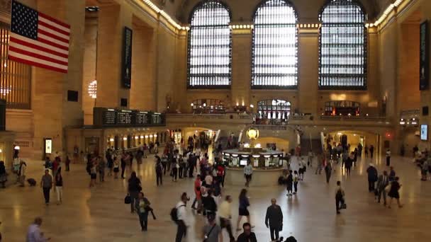 Grand Central Terminal, famosa stazione di New York — Video Stock