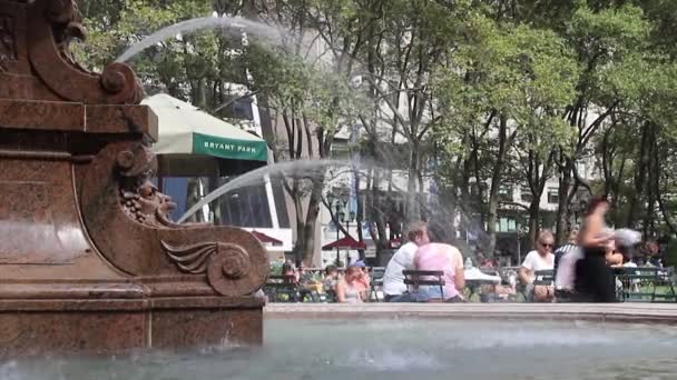 Bryant Park, New York City — Stock Video