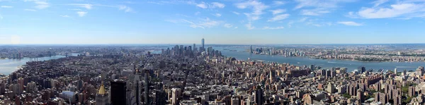 New york city luchtfoto panoramisch uitzicht — Stockfoto