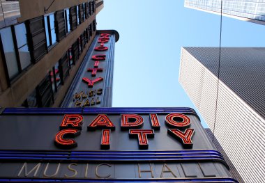 Radio city konser salonu, manhattan, new york city.