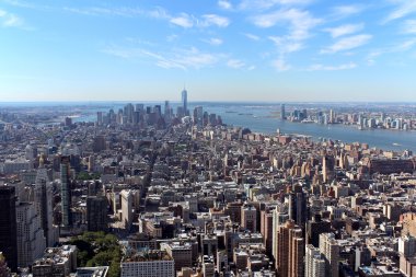 New york city hava panoramik görünüm