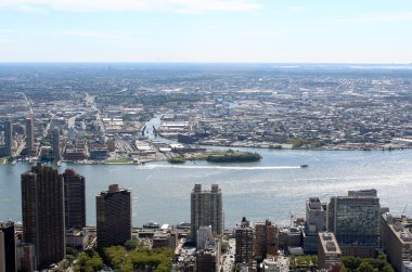 New york city hava panoramik görünüm