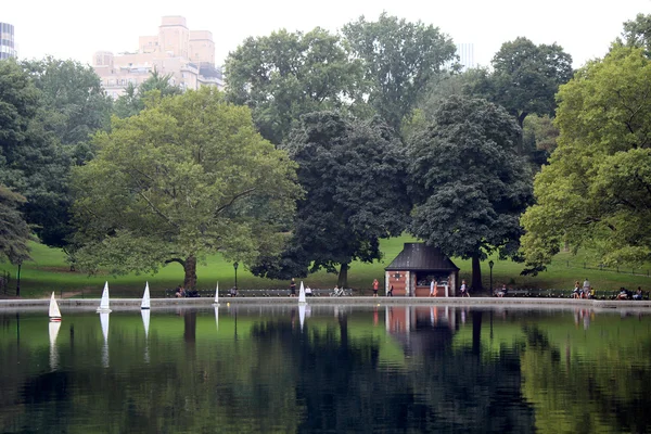 纽约中央公园湖 — 图库照片