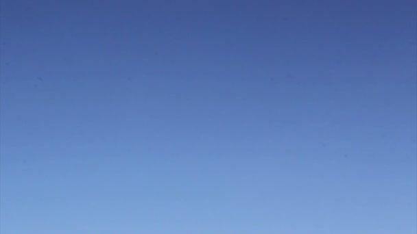 Повітряним транспортом - силует видом комерційної літак посадки в аеропорту Фаро, розташована в Ріа Формоза, природні збереження регіону. Алгарве, Португалія — стокове відео