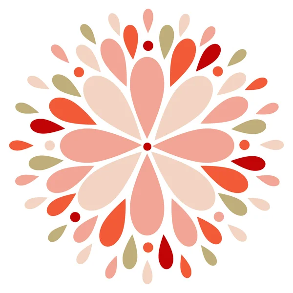 Abstraktní moderní barevný květ — Stockový vektor