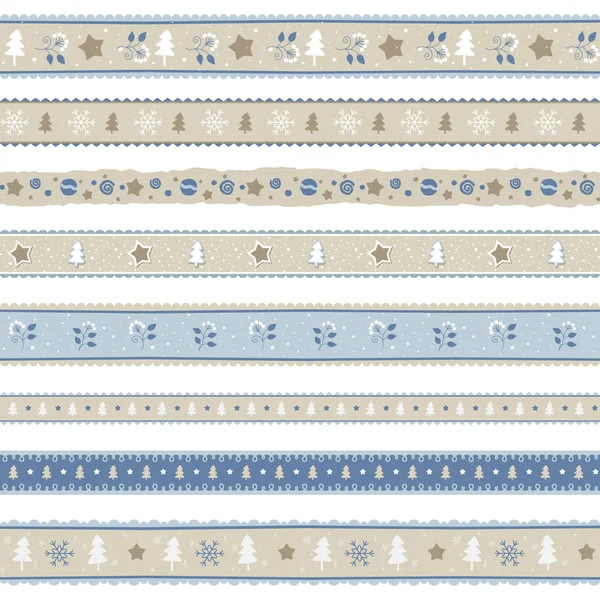 Christmas Ribbon naadloos patroon — Stockvector