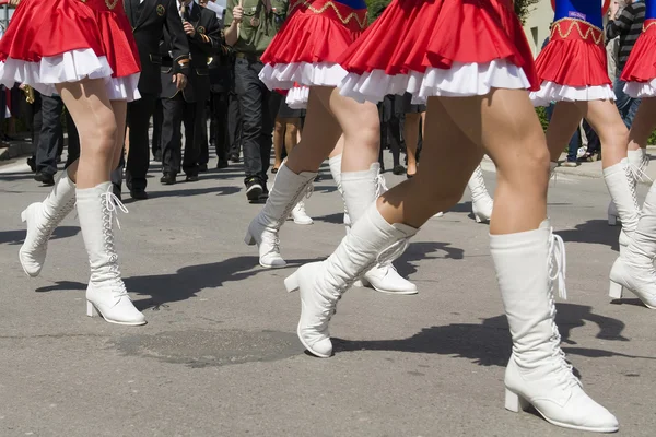 Παρέλαση δρόμου κορίτσι Φωτογραφία Αρχείου