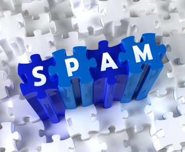 yaratıcı 3d adet bulmaca ve kelime spam