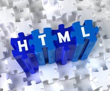 yaratıcı 3d puzzle ve word html parçaları