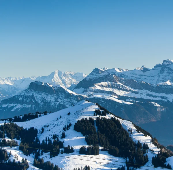 Θέα από την κορυφή του βουνού rigi, Ελβετία — Φωτογραφία Αρχείου