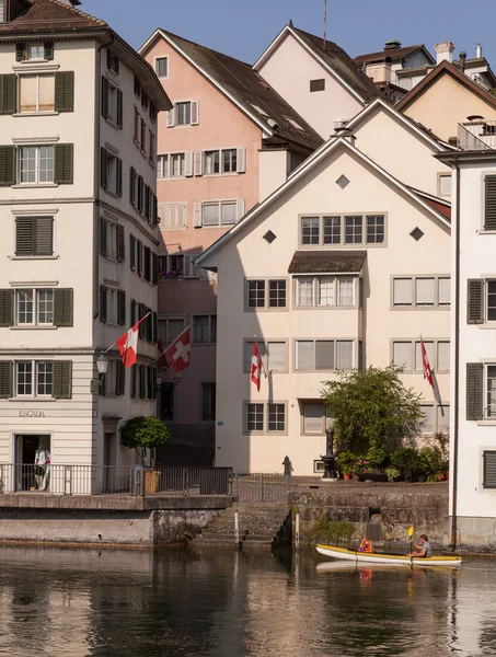 Zürich, limmat, zomer — Stockfoto