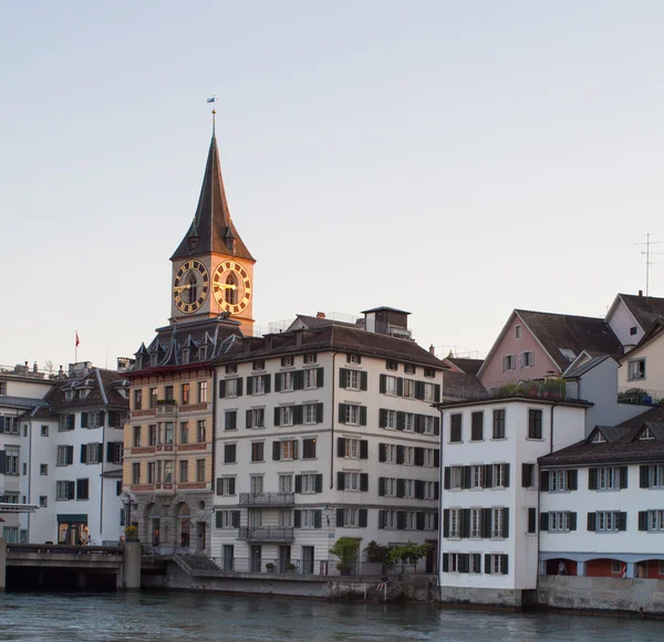 Zürich, sommaren kväll — Stockfoto