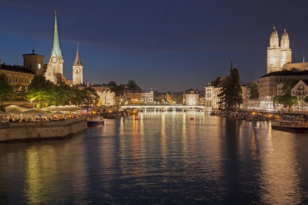 Summer Night in Zurich — Stock Photo, Image