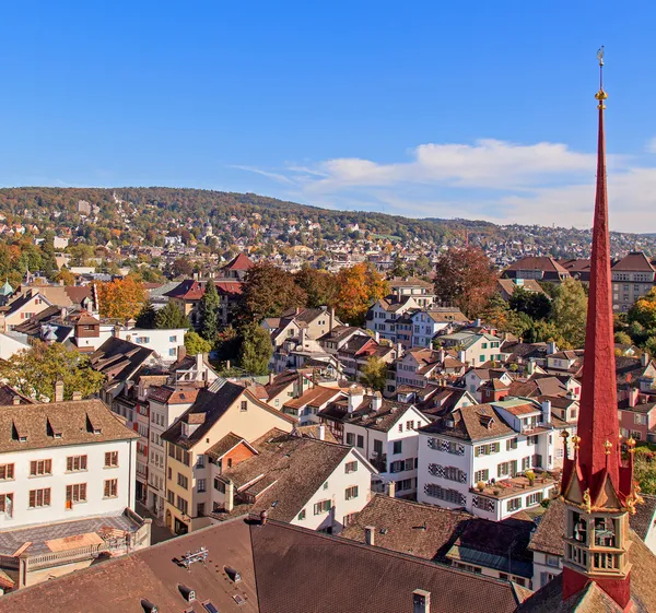 Цюрихский городской пейзаж — стоковое фото
