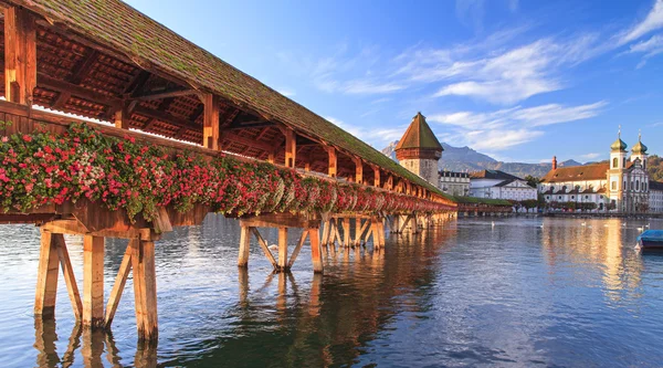 Lucerne, sabah erken — Stok fotoğraf