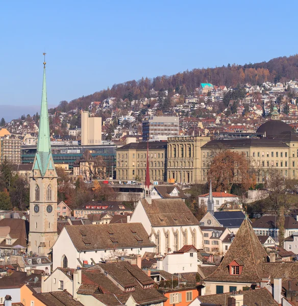 Цюрихский городской пейзаж — стоковое фото