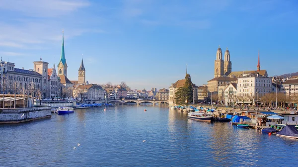 Zurich, the Limmat River — Stock Photo, Image