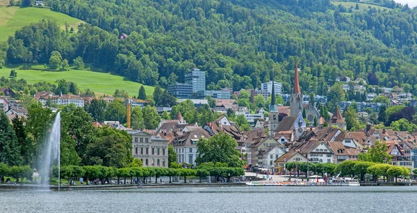 Panoráma města Zug — Stock fotografie